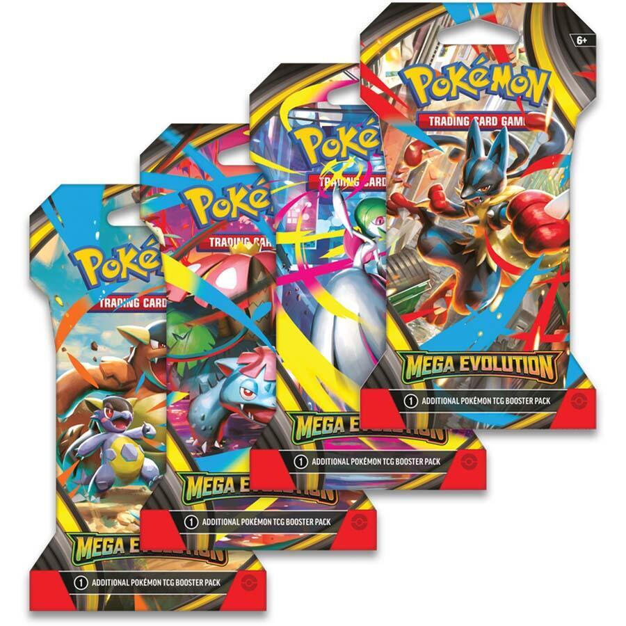 PRE SALE - Mega Evolution Sleeved Booster Pack Art Bundle [Set of 4]