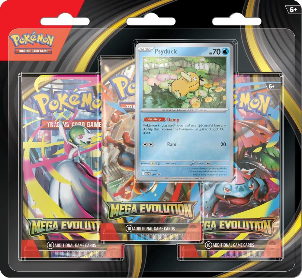 PRE SALE - Mega Evolution 3 Pack Blister [Psyduck]